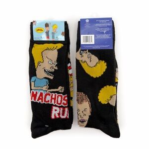 Beavis and Butt-Head Butthead Crew Socks Mens Womens Fun Gift 90s MTV NWT New